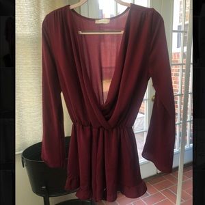 maroon altar’d state romper